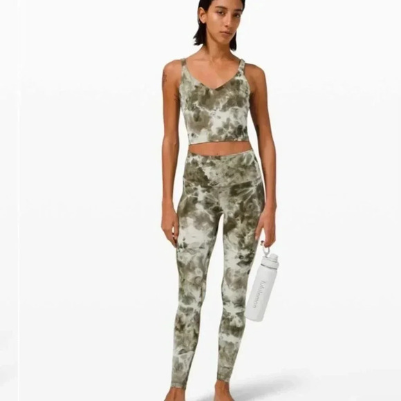 Lululemon Align Pant 28" *Diamond DyeDiamond Dye Light Sage Army Green size 2 - Picture 1 of 6